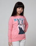 Nevada Sweatshirt Print Anime Girl Tulisan Kanji
