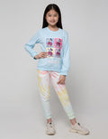 Nevada Sweatshirt With Bear Fotoprint Wording Bordir