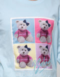 Nevada Sweatshirt With Bear Fotoprint Wording Bordir