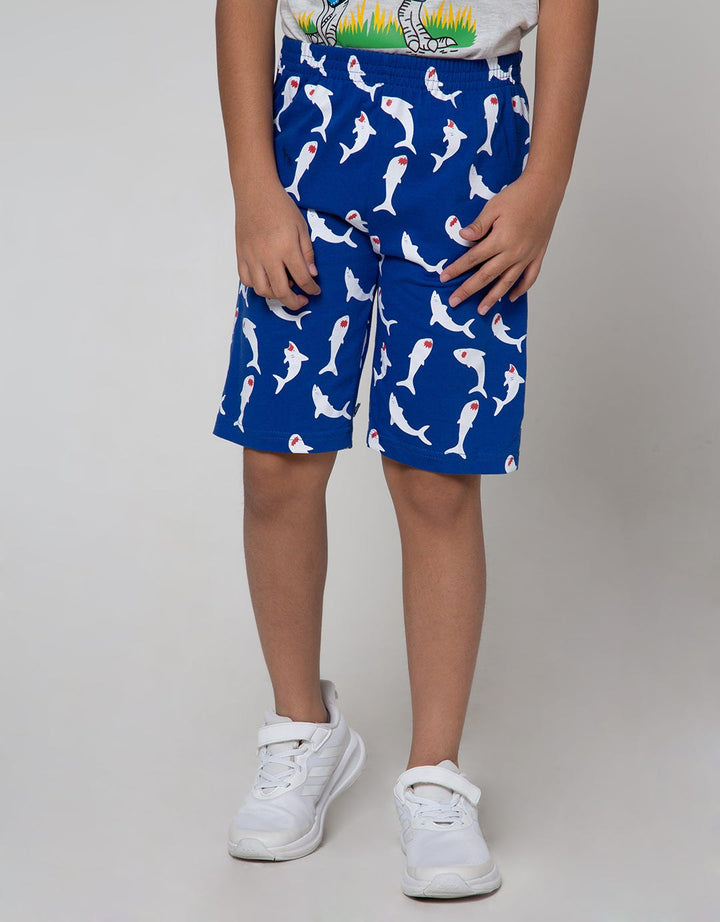 Little M Short Pants Knit Multipack 2Pack Shark