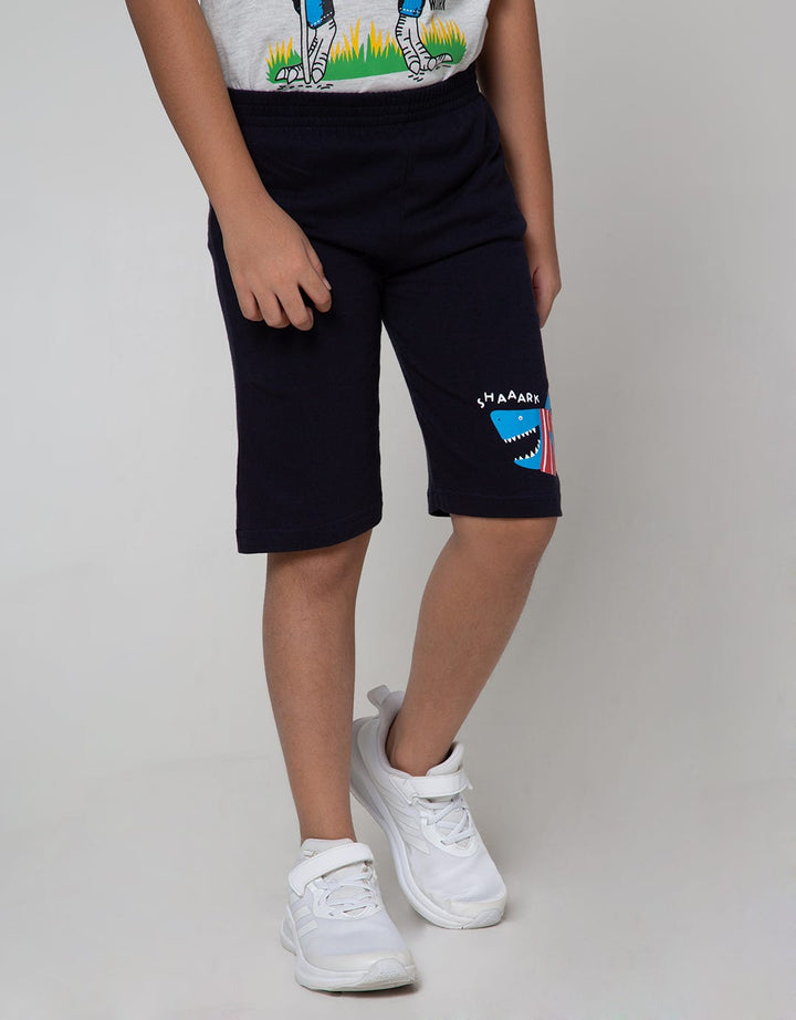 Little M Short Pants Knit Multipack 2Pack Shark