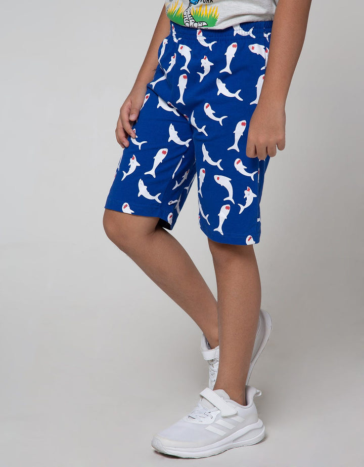 Little M Short Pants Knit Multipack 2Pack Shark