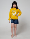 Nevada Sweatshirt Hoodie Print Bunga Daisy