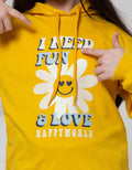 Nevada Sweatshirt Hoodie Print Bunga Daisy