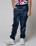 Nevada Denim Pants Rib Marbling Sandwash