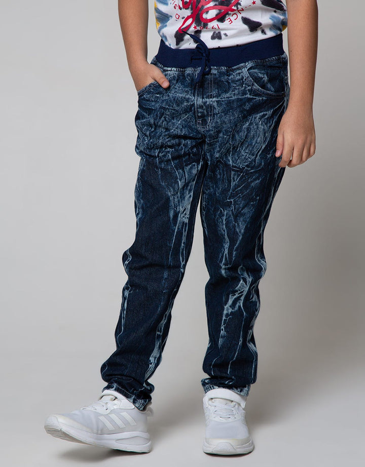 Nevada Denim Pants Rib Marbling Sandwash