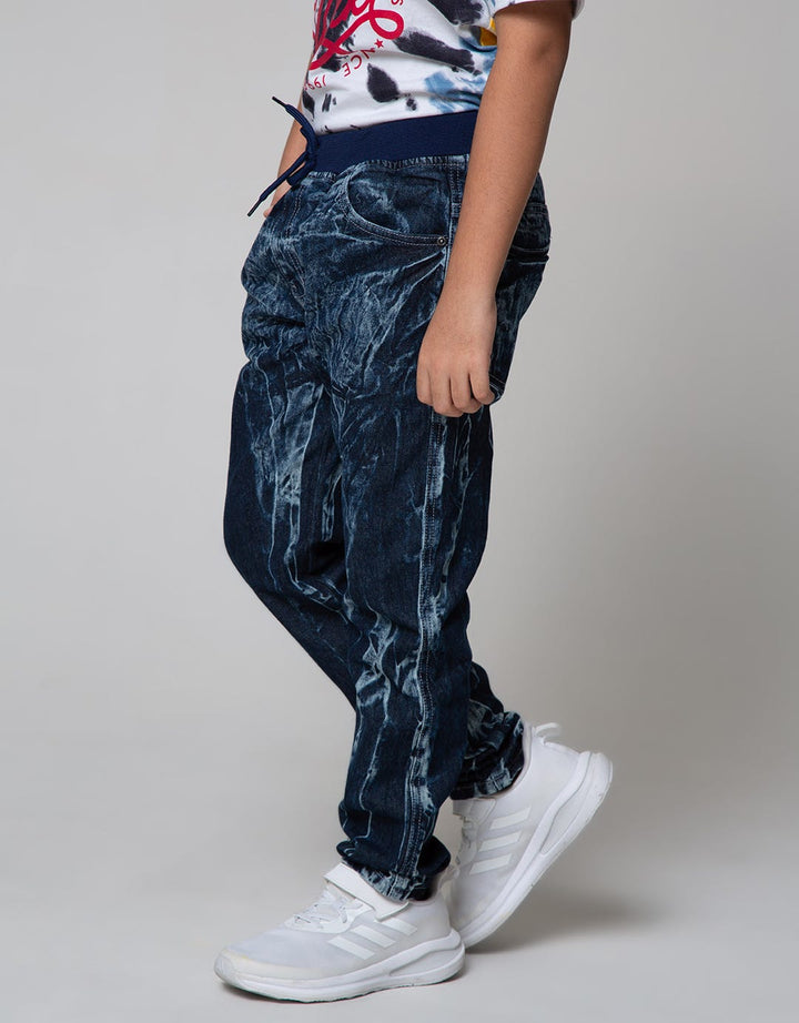 Nevada Denim Pants Rib Marbling Sandwash