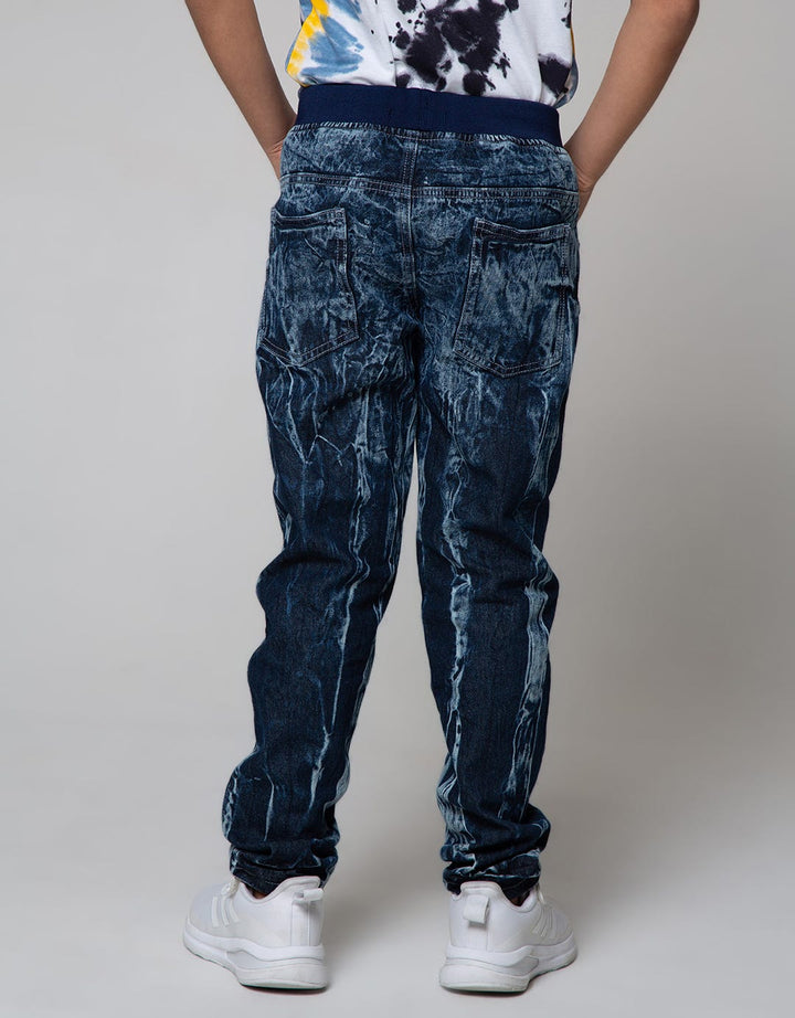 Nevada Denim Pants Rib Marbling Sandwash