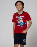 Little M Top Bottom Set Reg Animal Sports