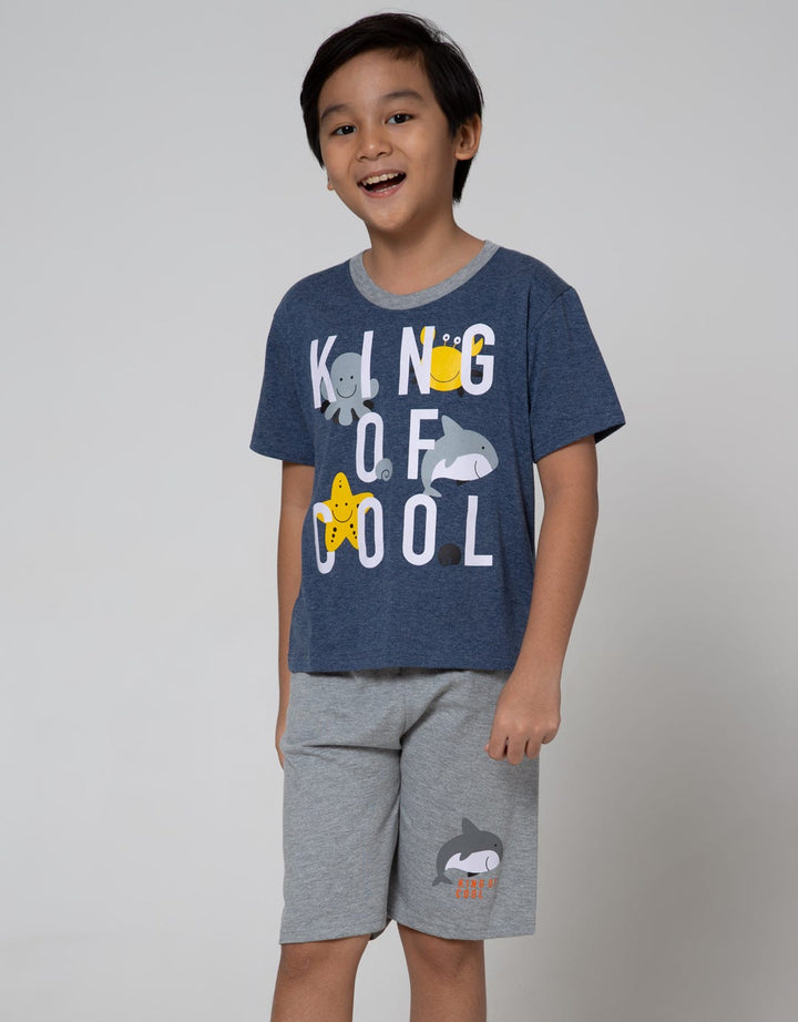 Little M Top Bottom Set Reg Animal