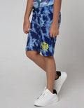 Little M Short Pants Knit Karet Tie Dye Shark