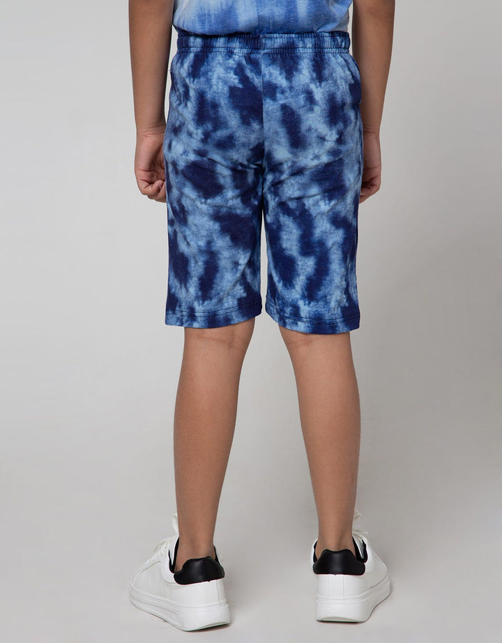 Little M Short Pants Knit Karet Tie Dye Shark