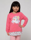 Little M Long Sleeve T-Shirt Sablon Unicorn Cloud Tone