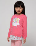 Little M Long Sleeve T-Shirt Sablon Unicorn Cloud Tone
