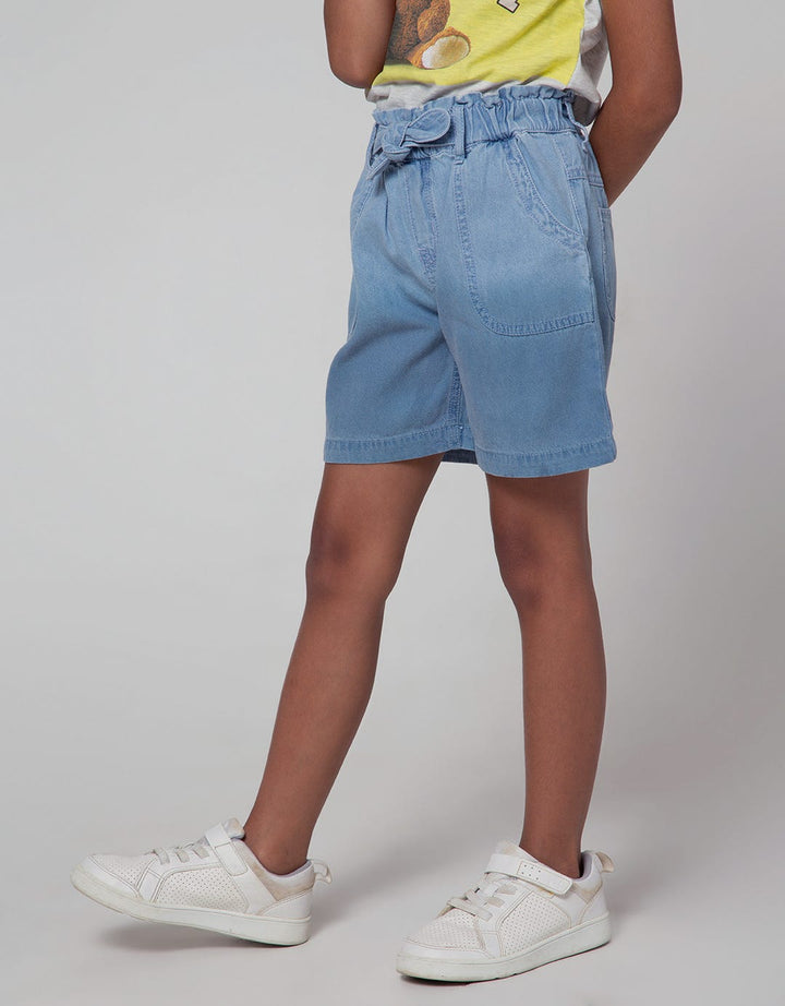 Little M Short Denim Pants Ombrey