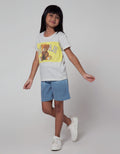 Little M Short Denim Pants Ombrey