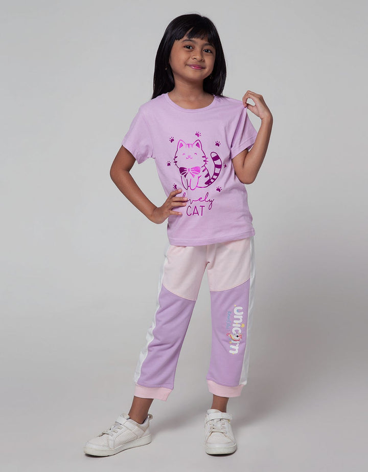 Little M Jogger Cut N Sewn Unicorn