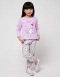 Little M Jogger Knit Full Print Unicorn