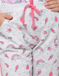 Little M Jogger Knit Full Print Unicorn