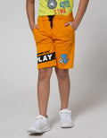 Little M Short Pants Knit Terry Karet Dino Bola