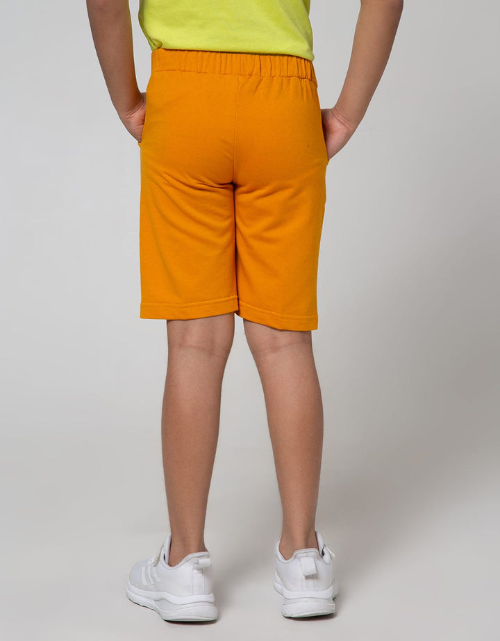 Little M Short Pants Knit Terry Karet Dino Bola