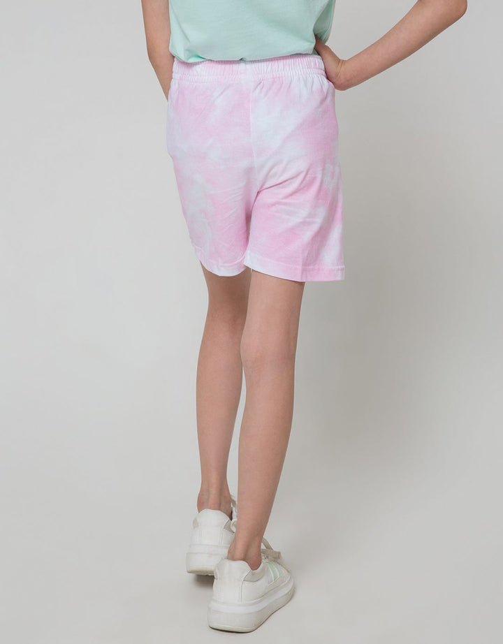 Little M Tie Dye Bear Kids Shorts