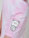 Little M Tie Dye Bear Kids Shorts