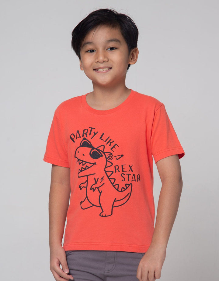 Little M Short Sleeve T-Shirt Party Like Dino