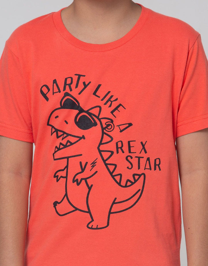 Little M Short Sleeve T-Shirt Party Like Dino
