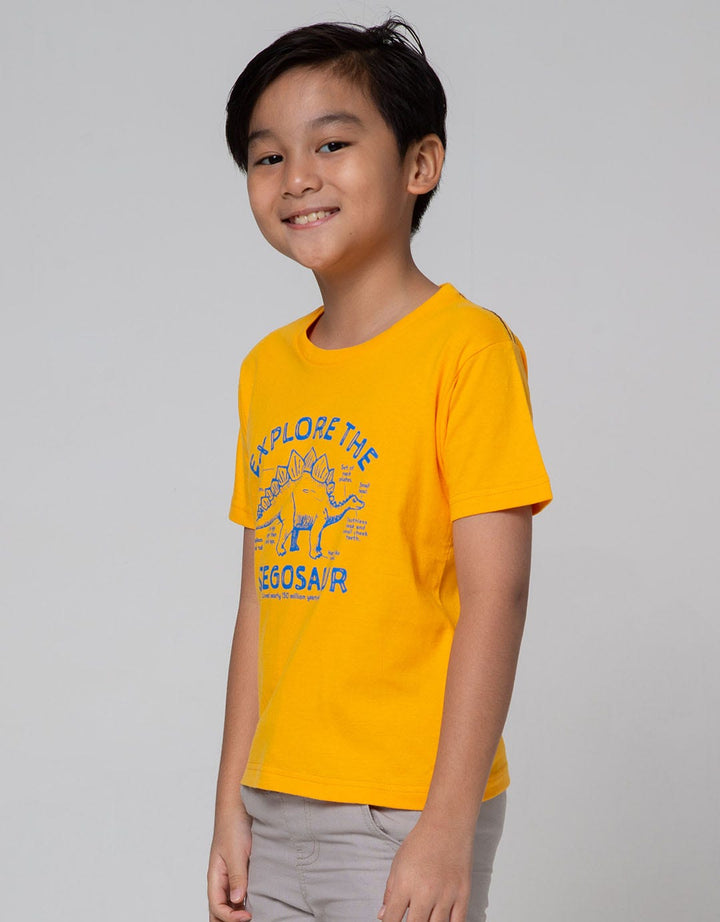 Little M Short Sleeve T-Shirt Explore The Stegosaur