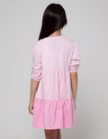 Nevada Midi Dress Lengan 3/4 Daily Rok Susun Gradasi