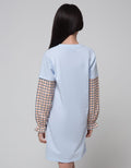 Nevada Long Sleeve Midi Dress Rok Woven Wording Do It