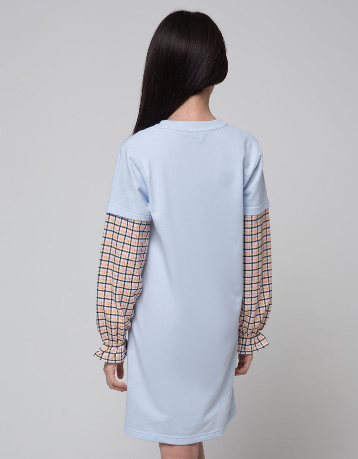 Nevada Long Sleeve Midi Dress Rok Woven Wording Do It