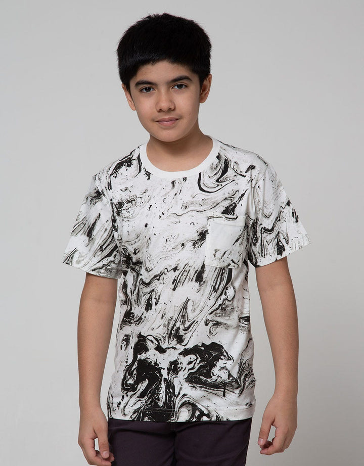 Nevada Short Sleeve T-Shirt Abstract With Pocket