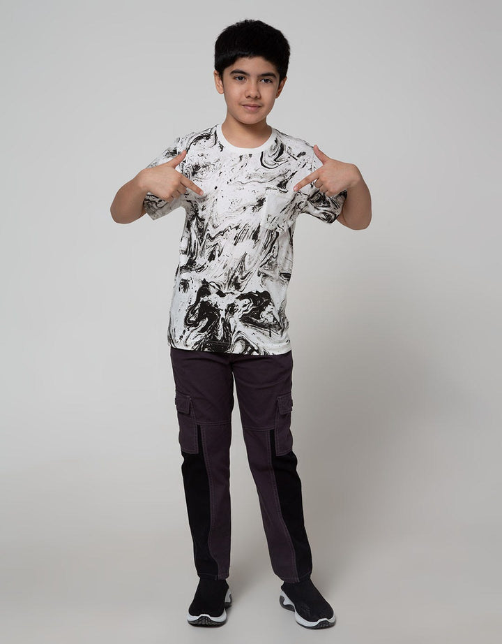 Nevada Short Sleeve T-Shirt Abstract With Pocket