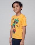 Little M Short Sleeve T-Shirt Lets Roll Car