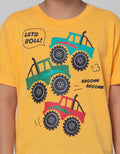 Little M Short Sleeve T-Shirt Lets Roll Car