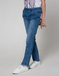 Nevada Denim Long Pants Skinny With Full Print Doodle