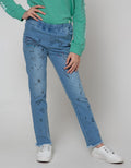 Nevada Denim Long Pants Basic With Print New York
