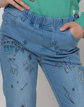 Nevada Denim Long Pants Basic With Print New York