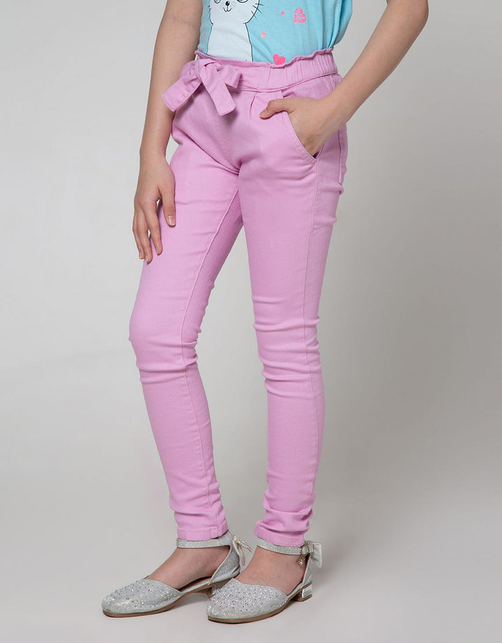 Nevada Long Pants Woven With Pita Stripe Gather Waist