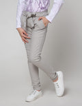 Nevada Long Pants Woven With Pita Stripe Gather Waist