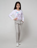 Nevada Long Pants Woven With Pita Stripe Gather Waist