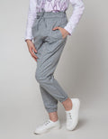 Nevada Jogger Pants Woven Frill Pinggang Kotak