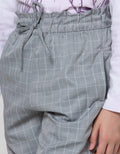 Nevada Jogger Pants Woven Frill Pinggang Kotak