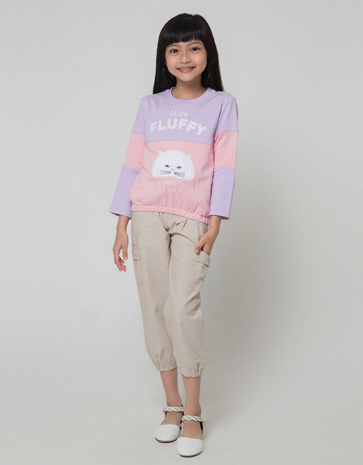 Little M Woven Cargo Celana Jogger Anak