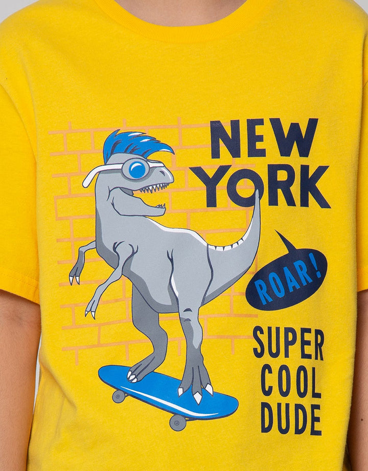 Aero Short Sleeve Check Dino In Nyc