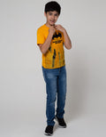Character T-Shirt Batman City Logo Flocking A