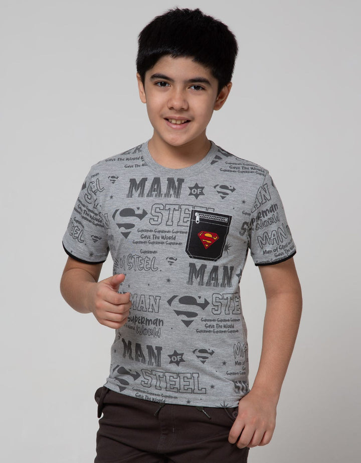 Character T-Shirt Superman Kantong