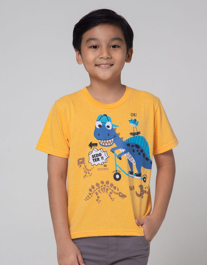 Little M Short Sleeve T-Shirt Scooter Dino